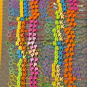 DIY colorful letter Pendant material