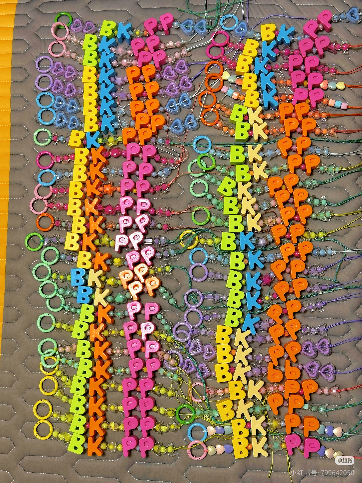 DIY colorful letter Pendant material